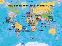 The hanging gardens of babylon, the lighthouse of alexandria, the temple of artemis, the colossus of rhodes, the statue of zeus at olympia and the mausoleum at halicarnassus have all faded to dust. New Seven Wonders Of The World By Biel