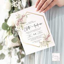 Wedding Invitation Set Instant Download Dusty Rose Moody Etsy Bridal Shower Invitations Etsy Etsy Wedding Invitations Wedding Invitations