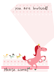 Unicorn Birthday Invitation Card Template Free Birthday Pony Birthday Invitation Template Free Greetings Isla Free Birthday Invitations Birthday Invitation Templates Free Birthday Invitation Templates