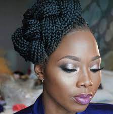 Black Bridal Hairstyles For Long Hair Bridal Hair Inspiration Hair Styles Stylish Hair