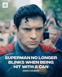 DC was listening to the fans 👀 Superman blinking when he gets hit with the  can has been removed in the new trailer [h/t @comicbook ]