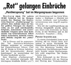 Sep 08, 2010 · die zweite marokkokrise (panthersprung nach agadir) 01 juli 1911 zur zweiten marokkokrise kommt es, weil frankreich und deutschland sich um gebiete in nordafrika streiten. 1967 Korpsgefechtsubung Iii Korps Panthersprung Militarisierte Landschaft Kurhessen