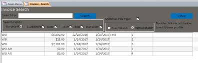 Invoicing Template Database Custom Invoice Software