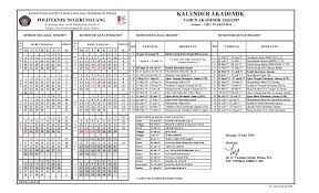 19 agustus 2019 s/d 23 agustus 2019 (5 hari). Pdf Kalender Akademik Politeknik Negeri Malang Fahrul Rosi Academia Edu