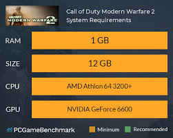 8 gb ram file size: Call Of Duty Modern Warfare 2 System Requirements Can I Run It Pcgamebenchmark
