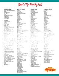 ultimate road trip packing list what to pack for a road trip