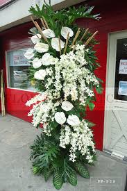 Get funeral flower recommendations that include white roses with help from a respected and highly accredited florist in this free video clip. Standing Arrangement Of Orchids And White Anthuriums Funeral Flower Arrangements Delivery Flower Patch Online Flower Delivery Phillippines