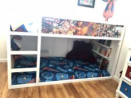 Spider Man Boys Bedroom Idea Small Space Using Kura Bed From Ikea 1 Comics And Some Mod Podge Slaapkamer Kinderen Slaapkamer Kinderen