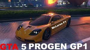 The vehicle is evidently based on the mclaren f1, seen in the overall shape, headlamp panels, side strakes, roof scoop and rear end. Gta 5 Online Best Super Car Progen Gp1 Fully Customized Mclaren F1 Mclaren F1 Mclaren Super Cars