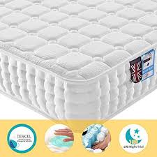 Lv Life King Size Tencel Fabric Mattress King Size Ergonomic Design With Memory Foam With 9 Zone Support System 100 Nights Tencel Fabric Memory Foam Mattress