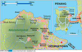 Karte is a town and a locality in the australian state of south australia located in the state's east about 192 kilometres east of the state. Karte Von Penang Insel In Malaysia Welt Atlas De