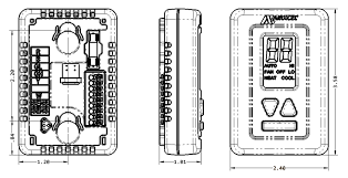I think the wiring diagram is on a printed sticker on the side of the water collector, just i am ready to hook to the hunter thermostat and do not know which wires to. Coleman Mach 9630 3523 Bluetooth Wall Thermostat For Air Conditioner With Heat Pump