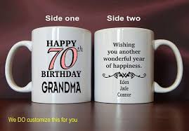 70th Birthday Ideas For Grandma 70th Birthday Gift For My Grandma Birthday Mug To Grandma Birthday Gift From Grand Children Cust Birthday Ideas For Grandpa 70th Birthday Gifts Birthday Mug