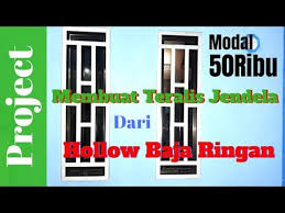 Cara lain yang bisa dilakukan adalah membuat teralis menyatu dengan kusen dengan bantuan. Cara Membuat Teralis Jendela Minimalis Dari Hollow Baja Ringan How To Make A Window Trellis Youtube Jendela Alis Baja