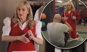 To be over 18 years of age. Rebel Wilson Shows Off Her Slimmed Down Figure In A Stylish Red Jumpsuit In New Advertisement Daily Mail Online