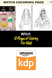 Select from 35919 printable crafts of cartoons, nature, animals, bible and many more. Witch Coloring Page For Kids Kdp Digital Market Tools