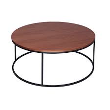 Ending may 24 at 8:22am pdt. Uberto Round Wood Coffee Table With Black Open Base Casa Uniqua