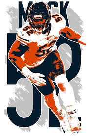 Hd khalil mack wallpapers is an app for nfl fans. Khalil Mack Art Print Free Shipping Chicago Bears Wallpaper Chicago Bears Pictures Chicago Bears Football