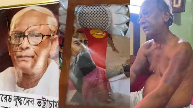 CPIM Party Office vandalize: CPM পার্টি অফিসে হামলা, ভাঙা হল রবীন্দ্রনাথ-বুদ্ধদেবের ছবির ফ্রেম, মারধর প্রবীণ নেতাকেও | BJP Accused to vandalise CPM Party Office and broke ...
