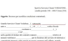 Come Fare La Disdetta Del Contratto Con Vodafone