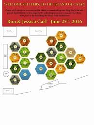 Geeky Wedding Settlers Of Catan Seating Chart And