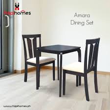 A scrumptious supper, when eaten on a heavenly wooden two seater dining table set, ends up being more tasty. Hapihomes Amara Dining Set 2 Seater Shopee Philippines