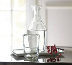 Recycled Glass Water Carafe With Tumbler Pottery Barn