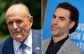 Rudy giuliani fell for an embarrassing sacha baron cohen prank that occurred as giuliani was attempting to remove his microphone, with the help of an actress, in the. Sacha Baron Cohen Pranked Rudy Giuliani In Fake Interview Indiewire
