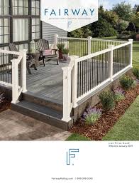 Railing kits include rails, balusters, mounting brackets, and fasteners for wood, concrete, metal. Mlc001 07 Fairway Product Catalog 2019 By Fairway Architectural Railing Solutions Issuu