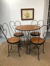 Used Vintage Ice Cream Parlor Table And Chairs For Sale In Cookstown Letgo Antika Sandalyeler Mobilya Urunler