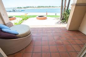 All of these hotels are located in mission bay. Hilton San Diego Resort Spa View From A King Studio Suite Waterfront With Fire Pit At The Hilton San Diego Resort Spa Oyster Com Hotel Photos