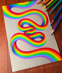 7 543 Likes 20 Comments Art Feature Page Artistic Support On Instagram Rainbow Strip By Dannii Jo Rainbow Drawing Prismacolor Art Colorful Drawings