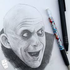 A weird but loving bunch of people who are unaware that others find them distaff counterpart: Uncle Fester Sketch Akumu Ink Clothing