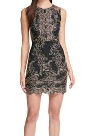 Guess Women S Dress Gold Black Size 2 Sheath Textured Foiled Lace 128 452 In 2020 Dresses Gold Dress Women