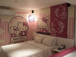 The main kitty's color is pink, so you can rock it in various shades. Pin By Hailey On Hello Kitty Wants Hello Kitty Rooms Hello Kitty Room Decor Hello Kitty Bedroom