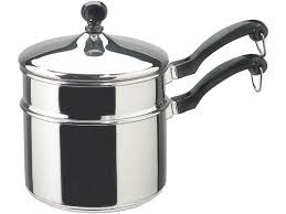 Farberware classic traditions 12pc stainless steel cookware set. Farberware 2 Qt Classic Series Saucepan With Double Boiler Insert Newegg Com