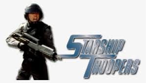 Mysterious monstrous alien creatures attack earth's colonies. Starship Troopers Movie Image With Logo And Character Starship Troopers Png Transparent Png 500x281 Free Download On Nicepng