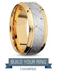 14k Yellow Gold Meteorite Mens Wedding Band Authentic Gibeon Meteorite Wedding Ring Mens Wedding Bands Meteorite Mens Wedding Rings Meteorite Wedding Rings
