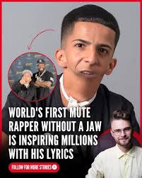 Isaiah Acosta, born without a jaw, channels his voice through powerful  hip-hop lyrics performed by collaborating artists. His breakthrough song  "Oxygen to Fly" captures his journey of resilience, inspiring millions  worldwide.