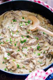 This classic beef stroganoff recipe is chock full of beef, mushrooms, and onion. Beef Stroganoff Recipe Video Natashaskitchen Com