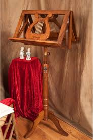 This wooden music stand with a scrolled music desk is from the george ii era. Ems Regency Wooden Music Stand Double