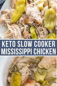 Tender Flavorful Crock Pot Mississippi Chicken Keto Low Carb Recipe In 2020 Slow Cooker Mississippi Mississippi Chicken Chicken Slow Cooker Recipes
