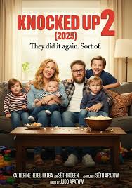 🎥 Knocked Up 2 (2025) The baby's grown. The chaos isn't. Years after their  unexpected journey into parenthood, Ben and Alison are trying to make it  work — careers, co-parenting, and everything