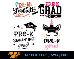 Download Pre K Grad Vector Dxf Eps Png Cricut Cut By Akiko Art On
