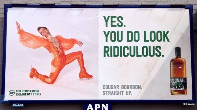 Пару постеров старой рекламы алкоголя. Виски Cougar Bourbon  (США) Здравствуйте, уважаемые, Приятного, времени, суток