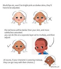 Blush Different Skin Tones Changed Art Reference Drawings Art Drawing Tutorial