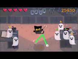 Each ghost that advances towards the wizard cat in the center of the screen has. 2016 Halloween Google Doodle The Wizard Cat Game Youtube