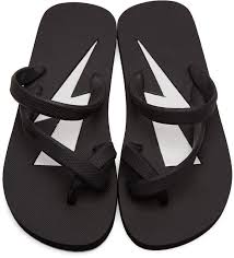 Neil Barrett Black Thunderbolt Flip Flops In 2019 Flip