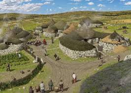 A Reconstruction Drawing Showing How The Village Of Chysauster May Have Looked At Its Peak In The 2nd And 3rd Centuries Ad Ancient Village History Iron Age