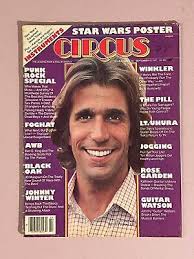 Circus Magazine September 1977 Henry Winkler cover, Punk Rock, Johnny  Winter